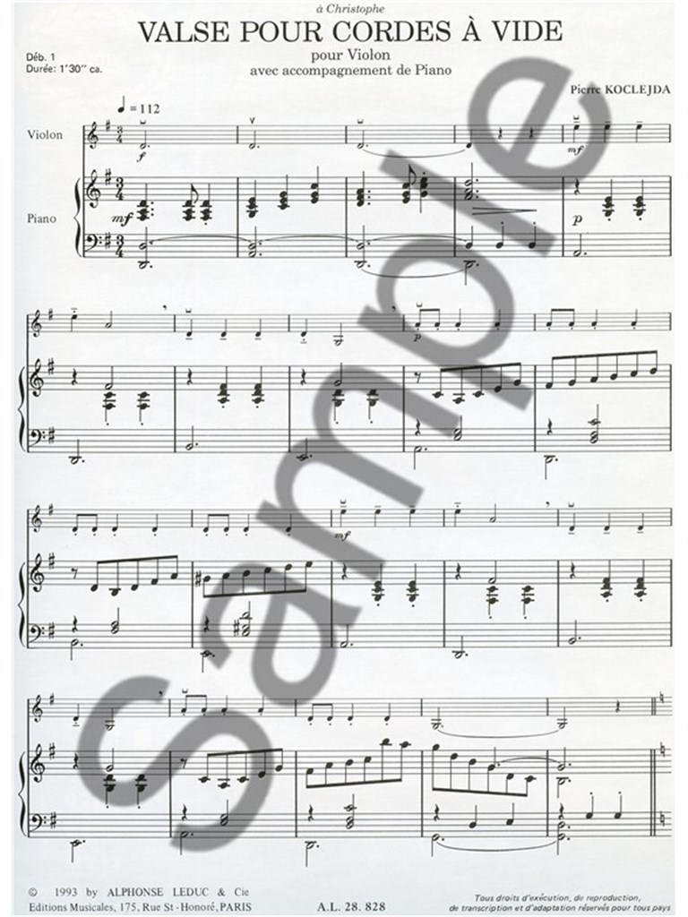 Valses Pour Strings A Vide